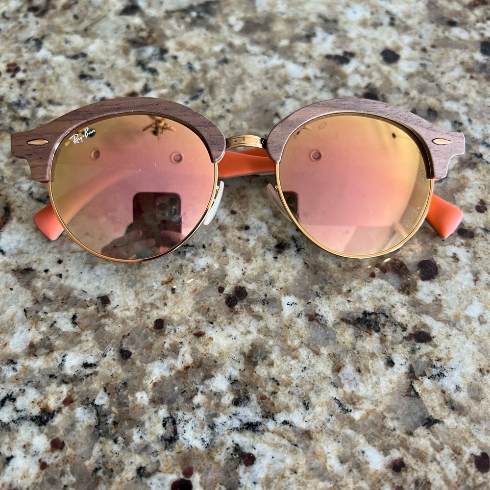 Ray-Ban club copper gradient round sunglasses